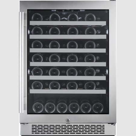 AVALLON 24 Inch Wide 53 Bottle Capacity Single Zone Wine Cooler with Right Swing Door AWC242SZRH